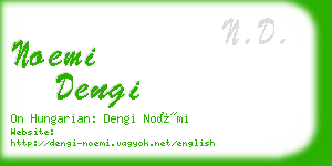noemi dengi business card